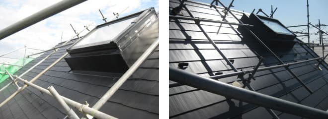 横浜市都筑区の屋根修理、屋根カバー工法例